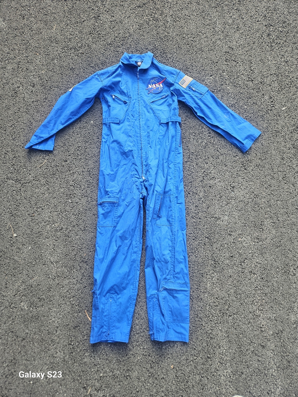 Rothco NASA Space Shuttle Flight Suit Jumpsuit Coveralls Blue Adult Large
